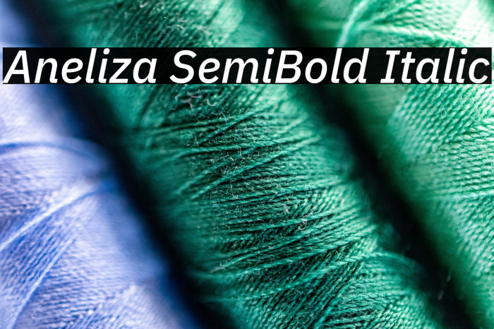 Aneliza SemiBold Italic Example 3