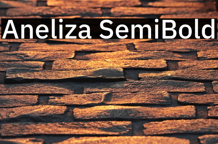 Aneliza SemiBold Example 2