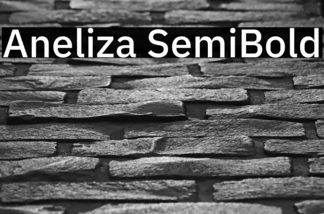 Aneliza SemiBold Font examples