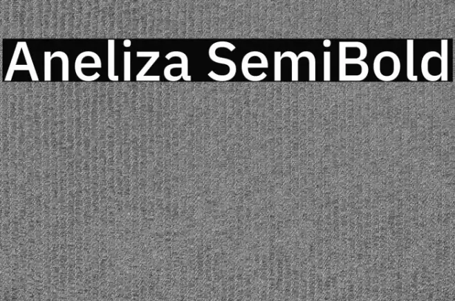 Aneliza SemiBold Font examples
