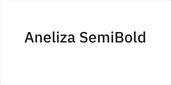 Aneliza SemiBold Logo