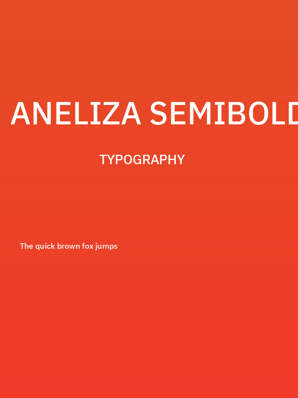Aneliza SemiBold Poster