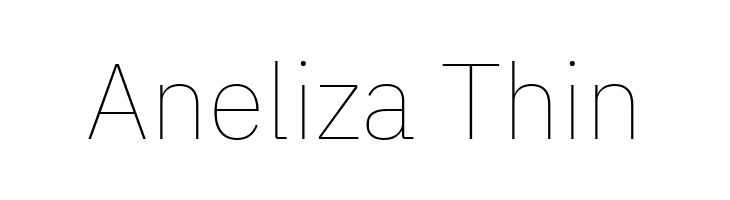 Aneliza Thin  Frei Schriftart Herunterladen