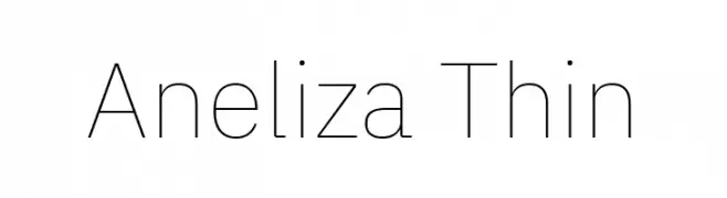 Aneliza Thin  Frei Schriftart Herunterladen