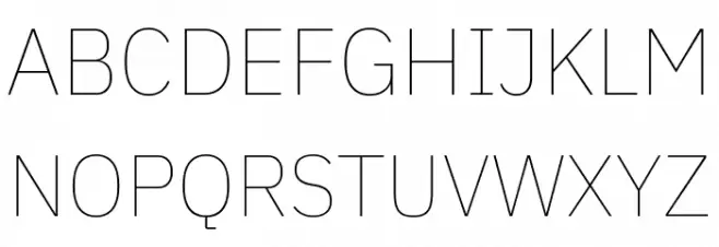 Aneliza Thin Schriftart Groß