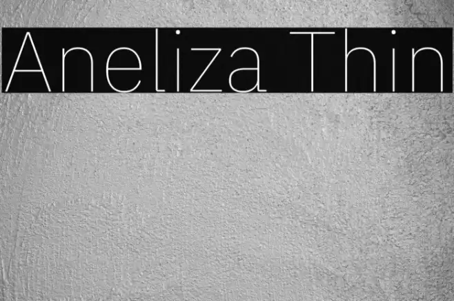 Aneliza Thin Font examples