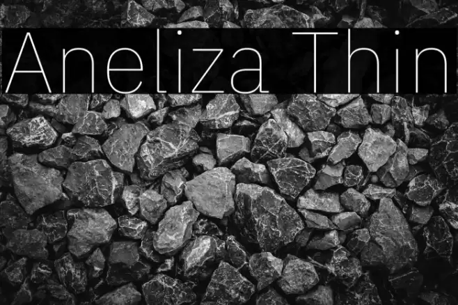 Aneliza Thin Font examples
