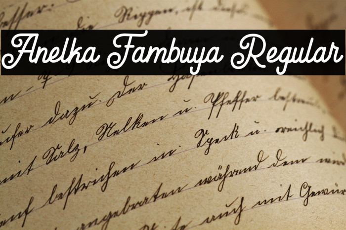 Anelka Fambuya Regular Example 1