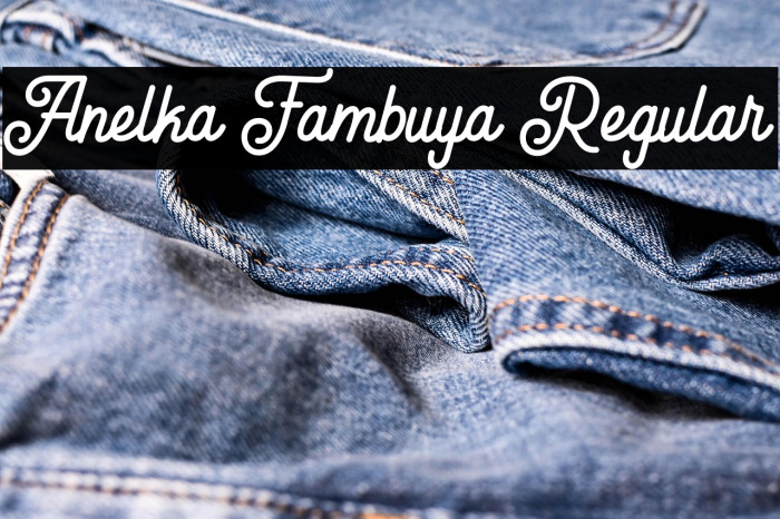 Anelka Fambuya Regular Example 3