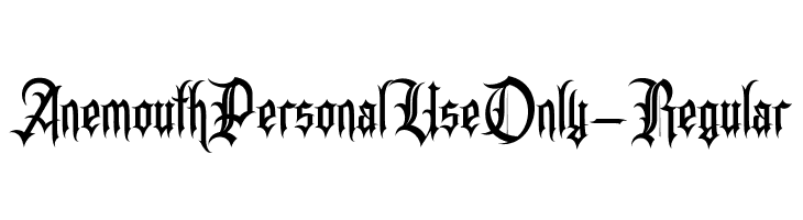AnemouthPersonalUseOnly-Regular  Frei Schriftart Herunterladen
