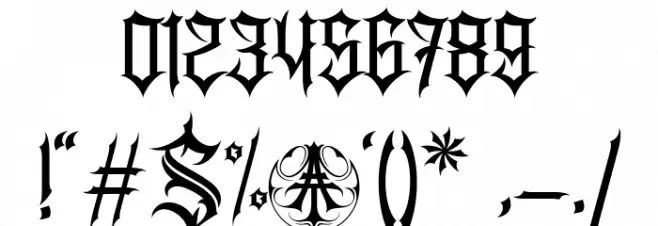 AnemouthPersonalUseOnly-Regular Font OTHER CHARS