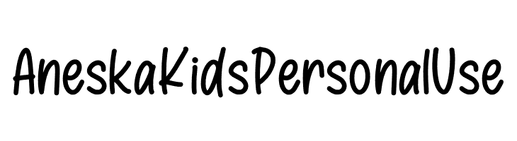Aneska Kids Personal Use  नि: शुल्क फ़ॉन्ट्स डाउनलोड