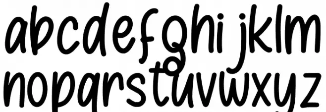 Aneska Kids Personal Use Font Litere mici