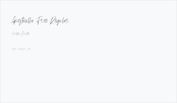 Anestacilla Free Regular Business Card