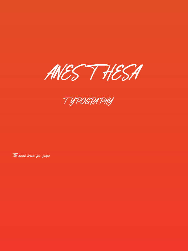 Anesthesa Poster