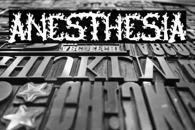 Anesthesia Font examples