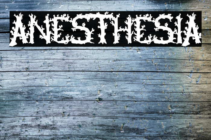 Anesthesia Font examples