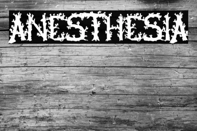 Anesthesia Font examples