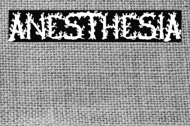 Anesthesia Font examples