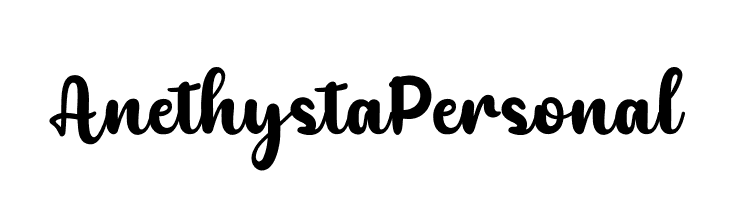 Anethysta Personal  フリーフォントのダウンロード