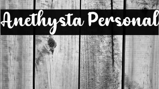 Anethysta Personal Font examples