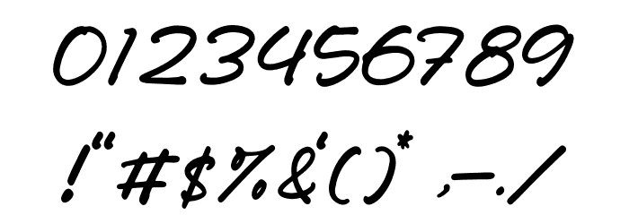 Anettasya Mottarue フォント その他の文字