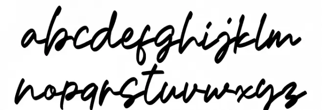 Anetthy Font LOWERCASE