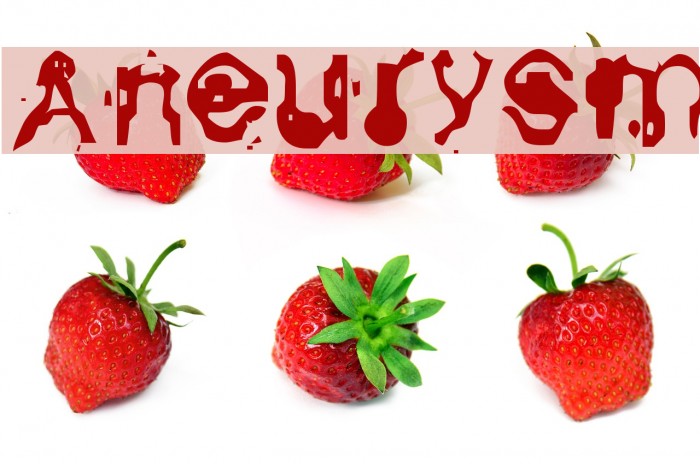 Aneurysm Шрифта examples