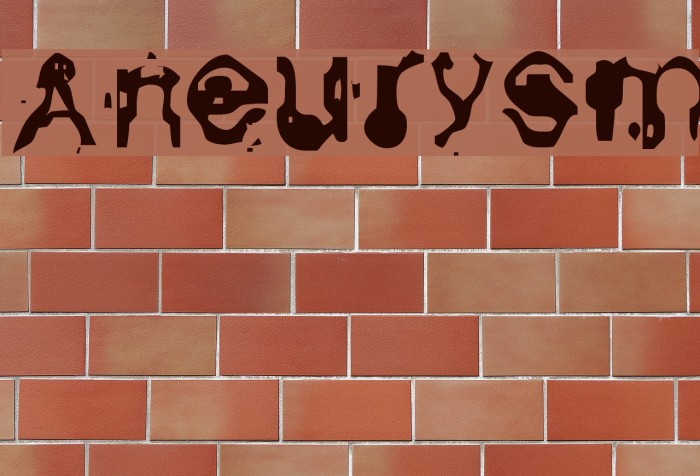 Aneurysm Шрифта examples