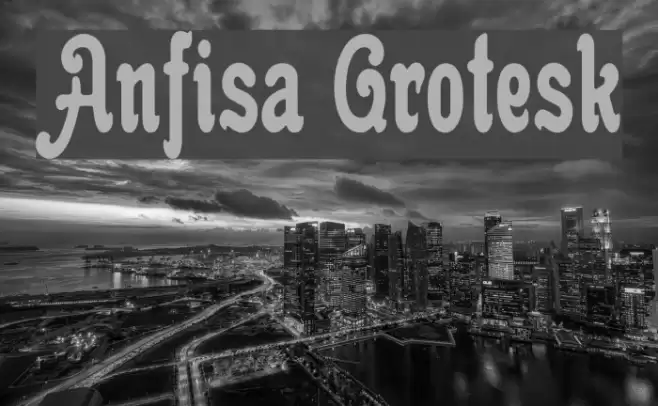 Anfisa Grotesk Font examples