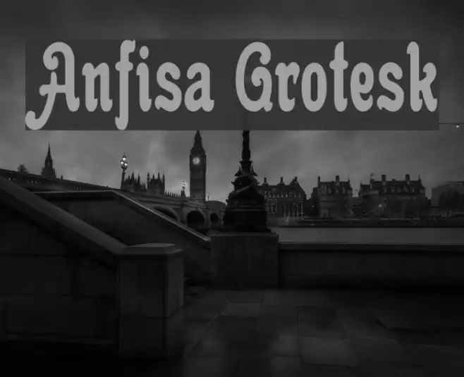 Anfisa Grotesk Font examples