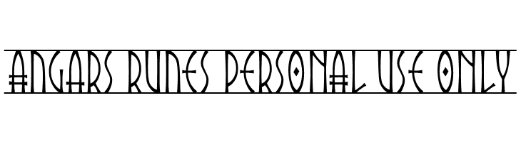 Angars Runes PERSONAL USE ONLY  font caratteri gratis