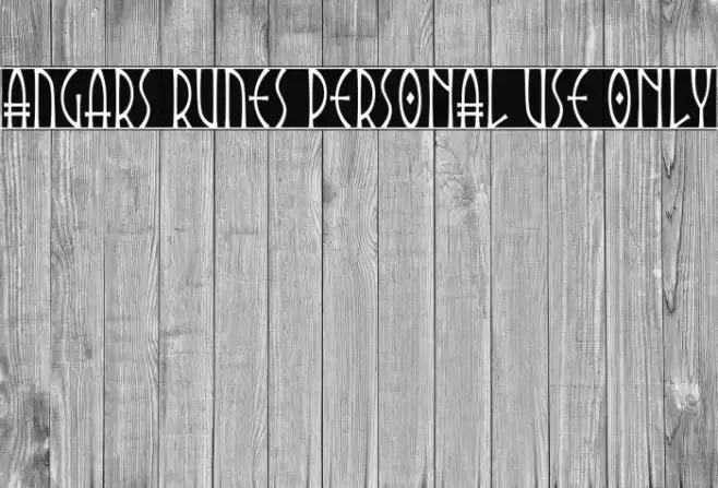 Angars Runes PERSONAL USE ONLY Font examples