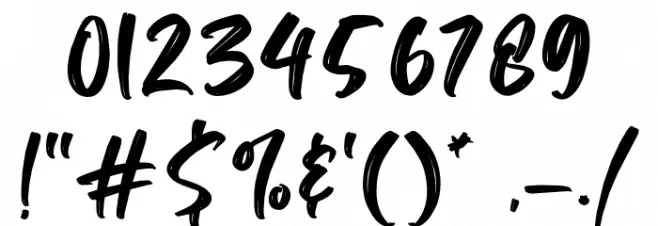 Angeater-Regular Font OTHER CHARS