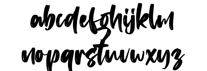 Angeater-Regular Font LOWERCASE