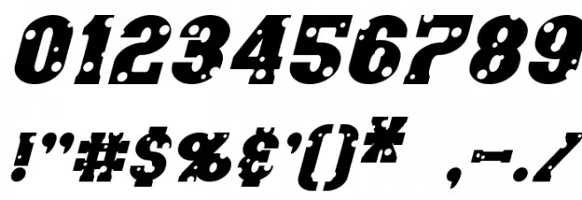 Angel Arms Italic Font OTHER CHARS