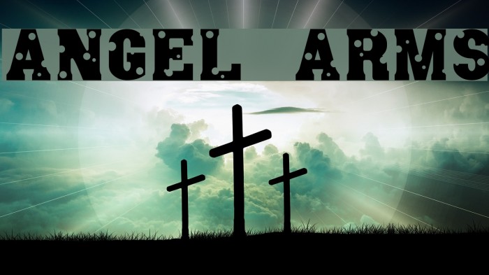 Angel Arms Font examples