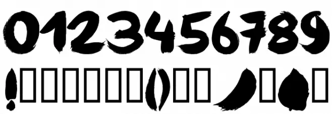 Angel Brotxa Regular Font OTHER CHARS