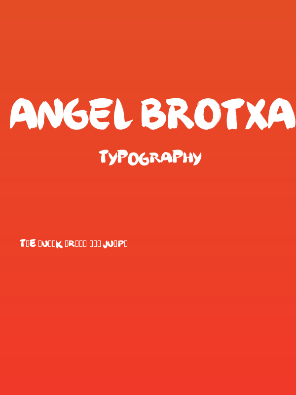 Angel Brotxa Regular Poster