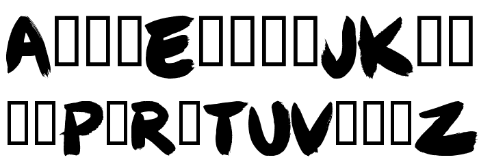 Angel Brotxa Regular Font LOWERCASE