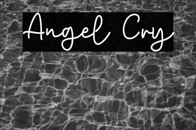 Angel Cry Font examples