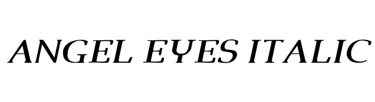 Angel Eyes Italic  Frei Schriftart Herunterladen