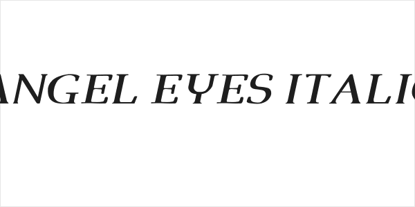 Angel Eyes Italic Logo