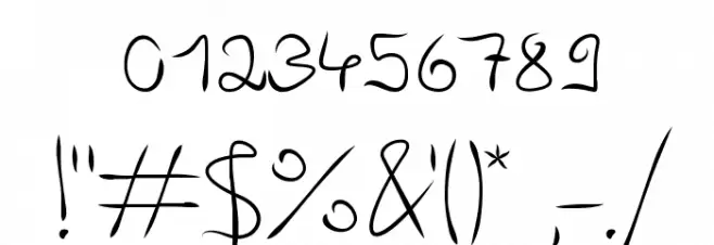 Angel Light Font OTHER CHARS