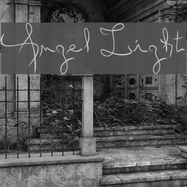 Angel Light Font examples