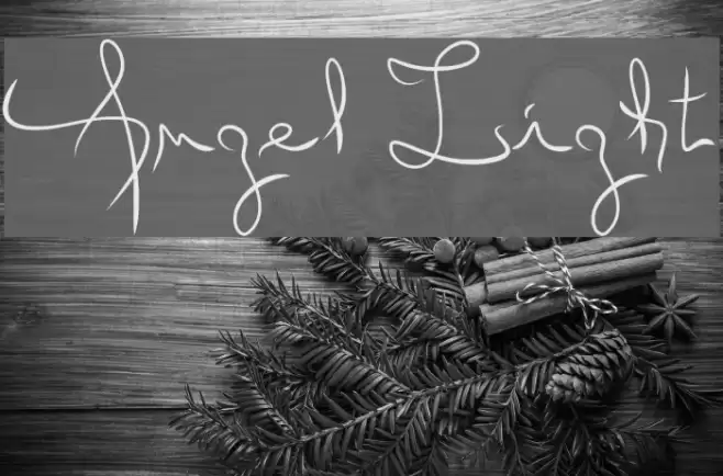 Angel Light Font examples