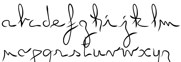 Angel Light Font LOWERCASE