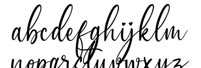 Angel Love Font LOWERCASE