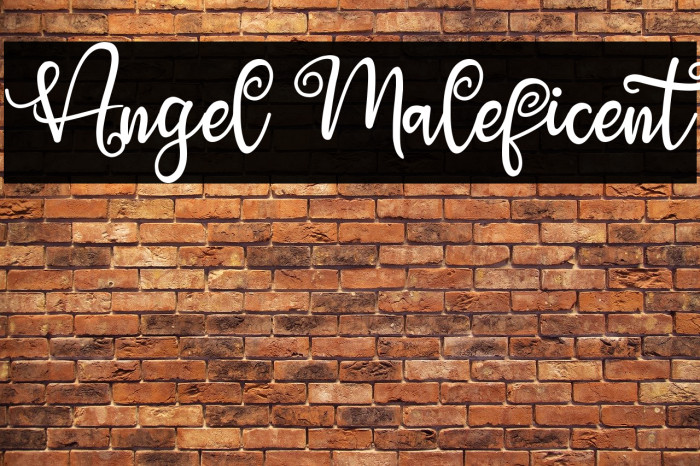 Angel Maleficent Font examples