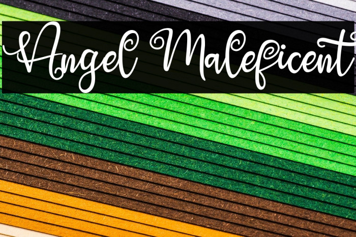 Angel Maleficent Font examples